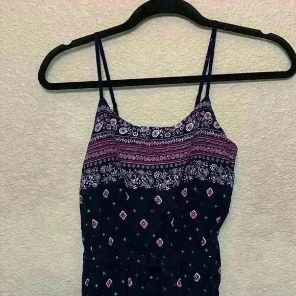 Shosho paisley jumpsuit sz s casual fall preppy boho festival concert country - Picture 2 of 12